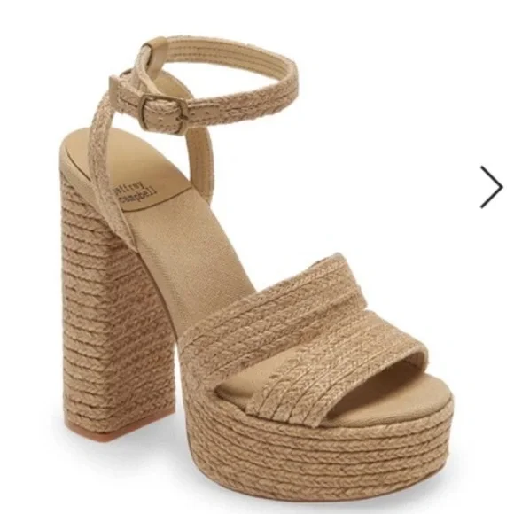 SOLD NEW Jeffrey Campbell✨Yawl Ankle Strap Platform Sandal - Picture 2 of 9